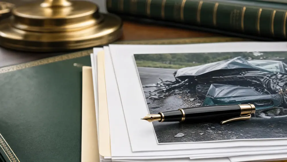 Car accident lawyer Miramar FL reviewing crash documents near Miramar Town Center